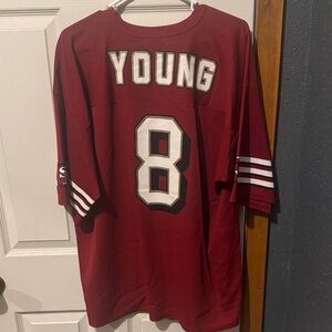 LOGO 7 Maroon Football Jersey